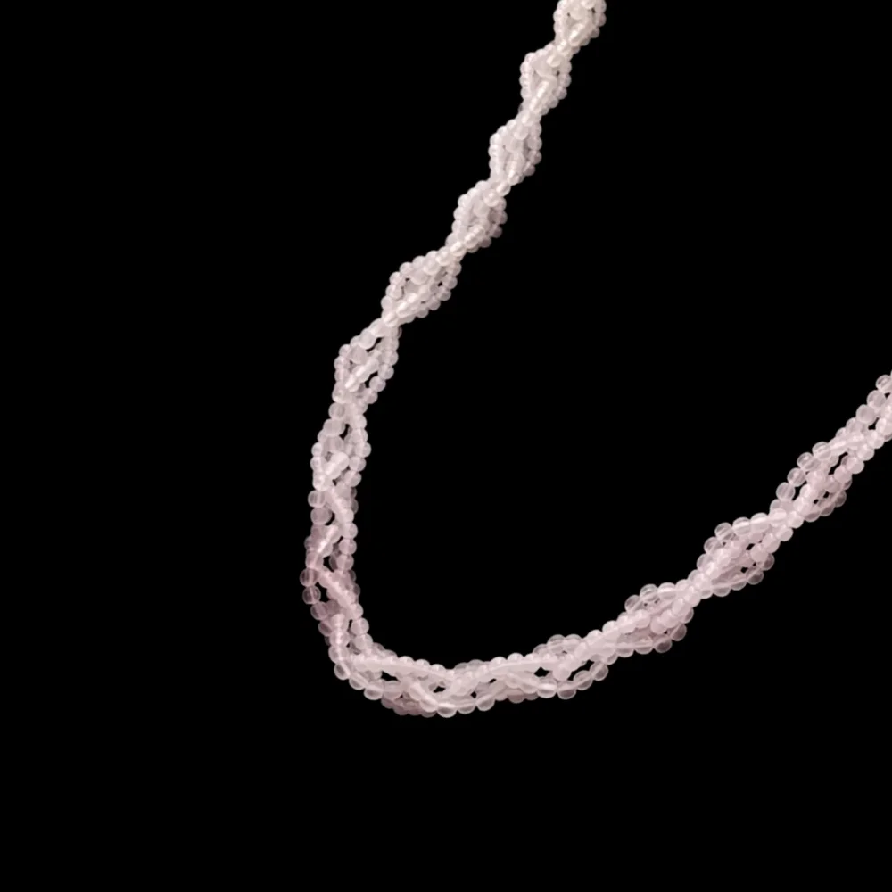 Trafari Small Light Pink Beaded Necklace 30